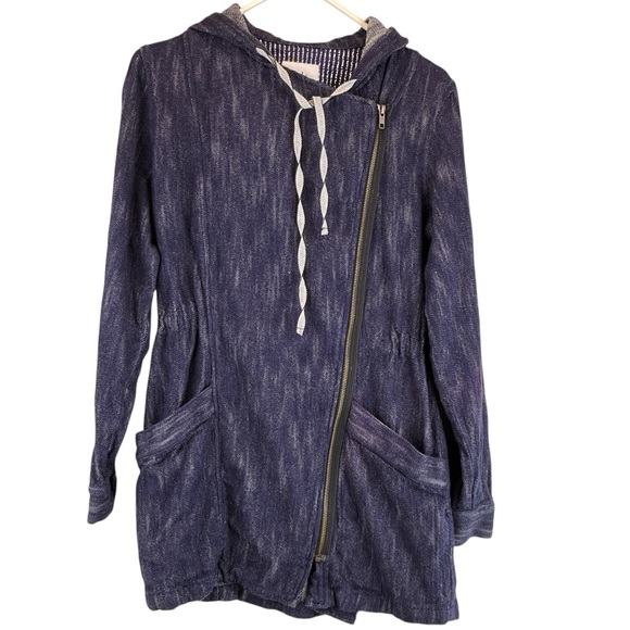 Cabi Adventure Anorak Hooded Cotton Jacket Style 5100 Indigo Blue Sz S - Picture 3 of 14